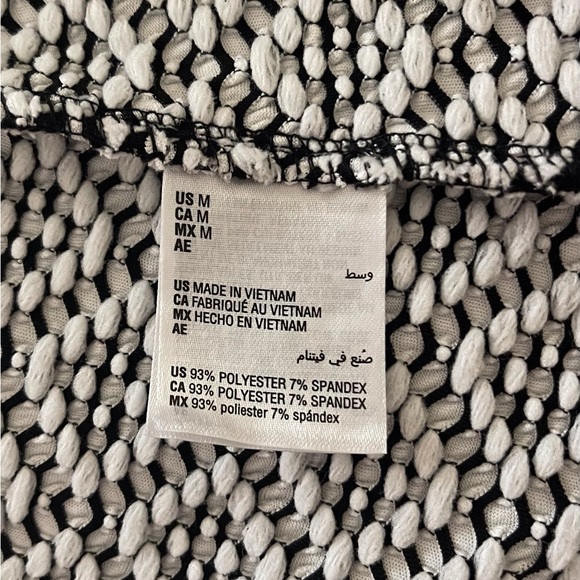 JM Collection Black & White Jacket Top Medium - Picture 4 of 7